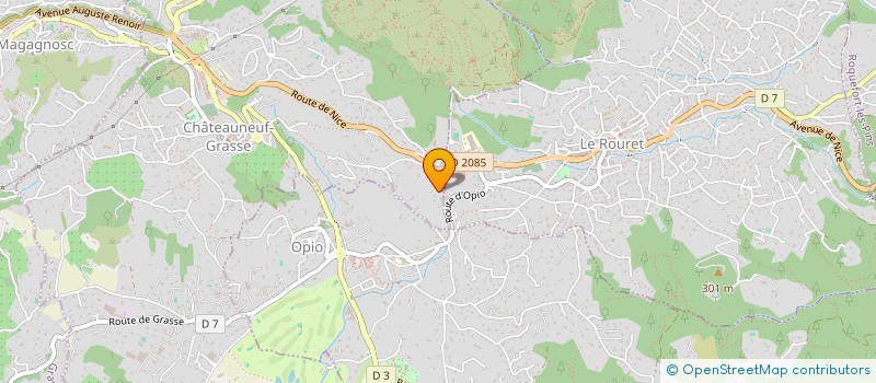 localisation de l'entreprise DEXIM   DEVELOPPEMENT-EXPERTISE IMMOBILIERE  CHATEAUNEUF-GRASSE