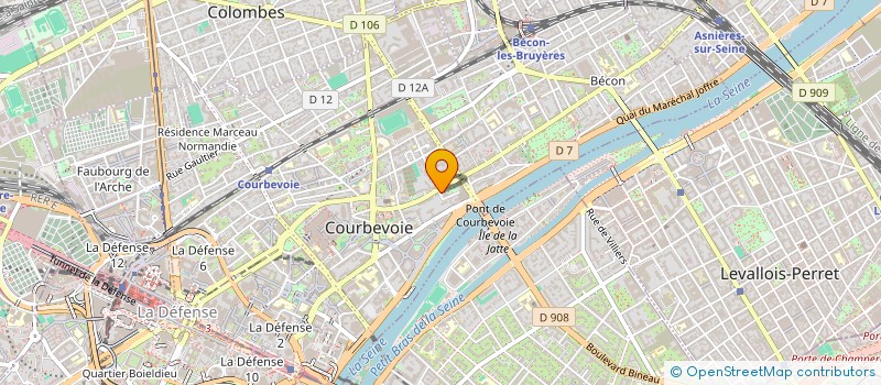 localisation de l'entreprise DEXPERT à COURBEVOIE