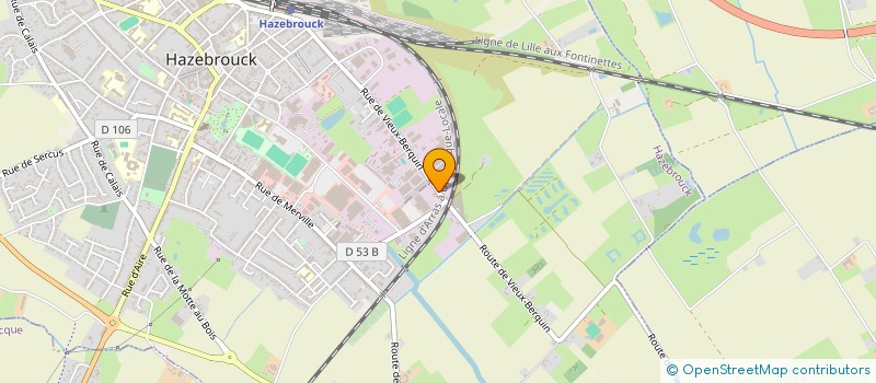 localisation de l'entreprise DEXT  HAZEBROUCK