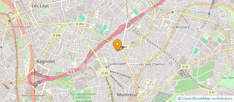 localisation de l'entreprise DEXTER à MONTREUIL