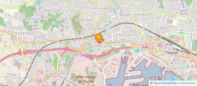 localisation de l'entreprise DEXTER BARBER  TOULON