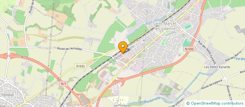 localisation de l'entreprise DEXX DRIVE à SAINT-MARCEL-LES-VALENCE