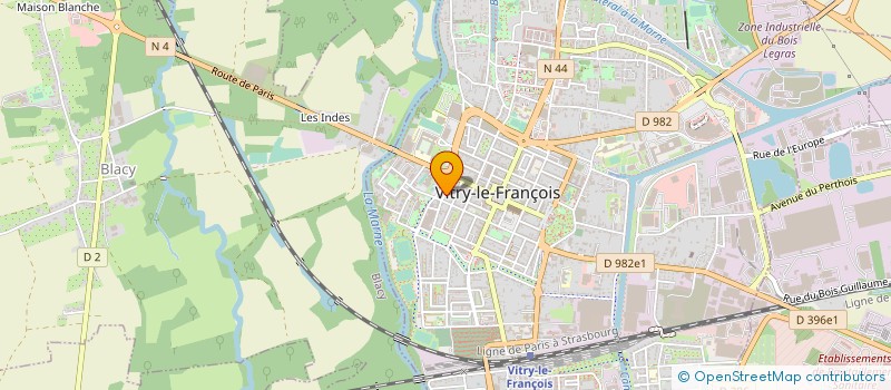 localisation de l'entreprise DEYA à VITRY-LE-FRANCOIS