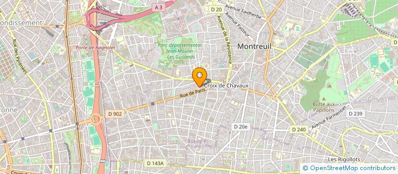 localisation de l'entreprise DEYAR à MONTREUIL