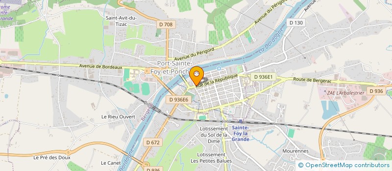 localisation de l'entreprise DEYGNAUD IMMOBILIER  SAINTE-FOY-LA-GRANDE