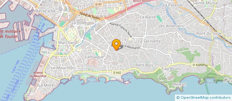localisation de l'entreprise DEYO à TOULON