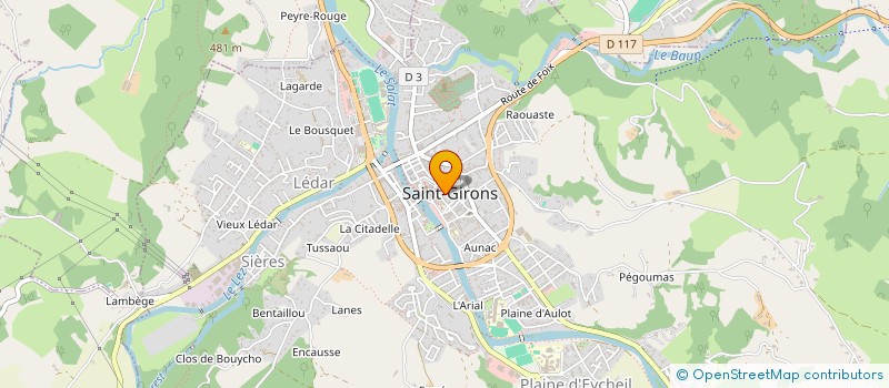 localisation de l'entreprise DEYRIES-GUILLOT à SAINT-GIRONS
