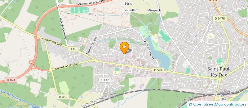 localisation de l'entreprise DEYRIS PLOMBERIE  SAINT-PAUL-LES-DAX