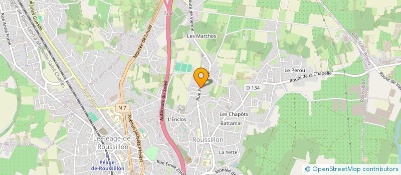 localisation de l'entreprise DEZARNAUD  ROUSSILLON