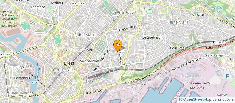 localisation de l'entreprise DEZEPIONS à BREST