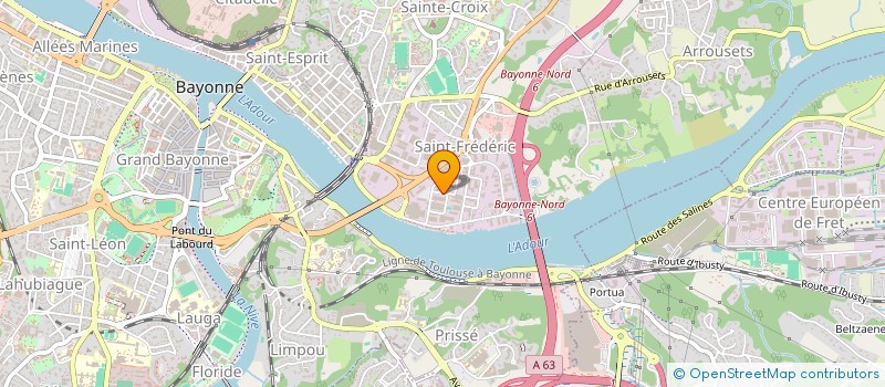 localisation de l'entreprise DEZES  BAYONNE