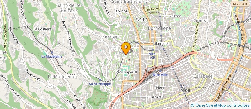 localisation de l'entreprise DEZILES  NICE