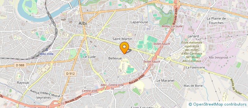 localisation de l'entreprise DEZITEX à ALBI