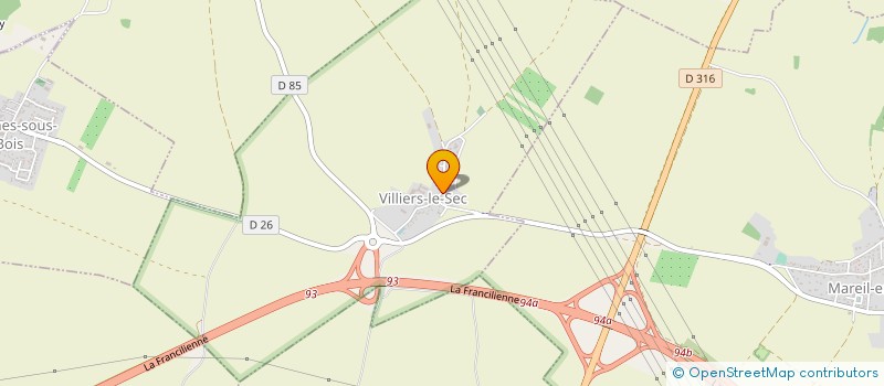 localisation de l'entreprise DEZOBRY FRERES à VILLIERS-LE-SEC