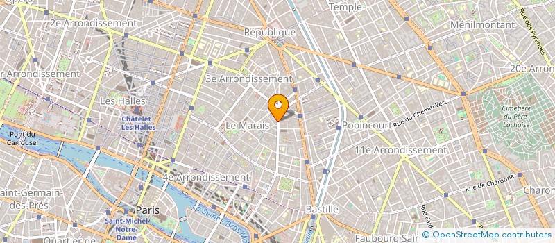 localisation de l'entreprise DEZZOTTI SARL  PARIS