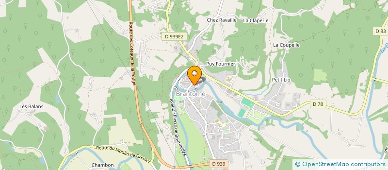 localisation de l'entreprise DF à BRANTOME EN PERIGORD