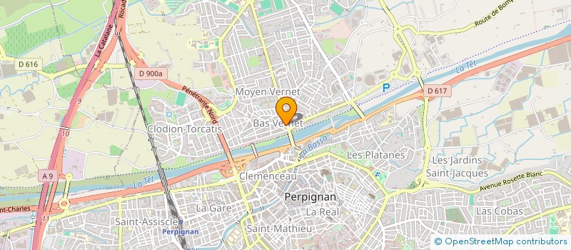 localisation de l'entreprise DF  PERPIGNAN