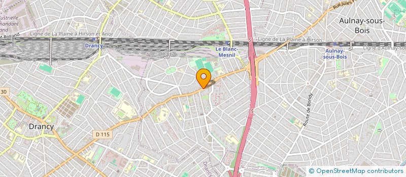 localisation de l'entreprise DF 55  LE BLANC-MESNIL