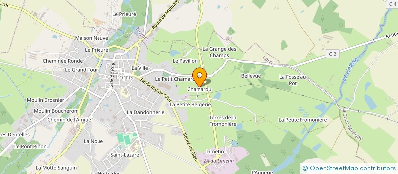 localisation de l'entreprise DF  LORRIS