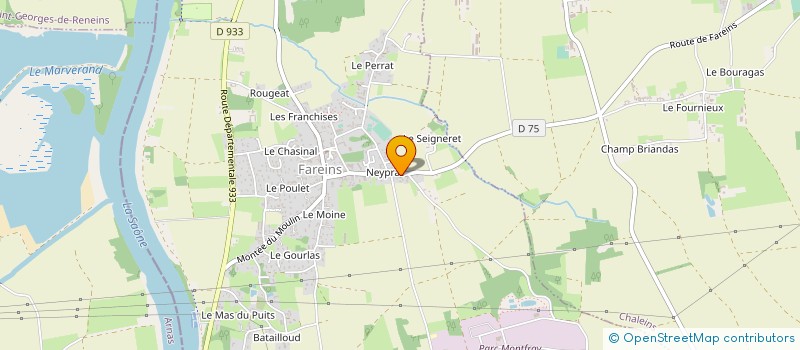 localisation de l'entreprise DF à FAREINS