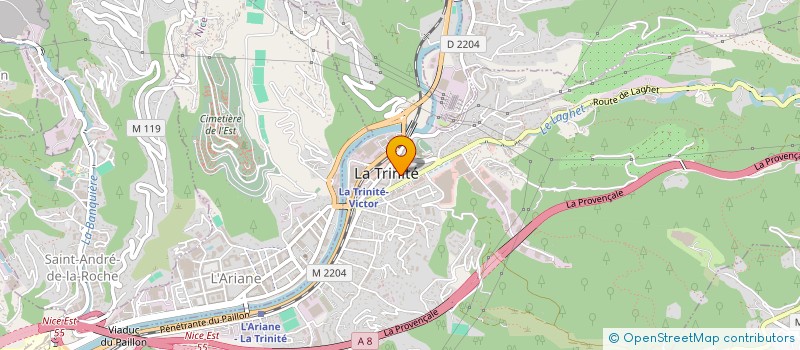 localisation de l'entreprise DF 95 à LA TRINITE