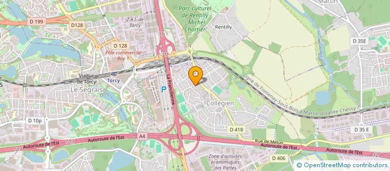 localisation de l'entreprise DF  COLLEGIEN