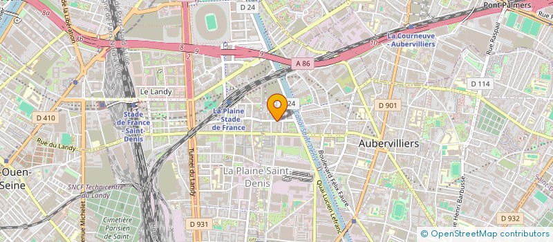 localisation de l'entreprise DF AKWABA  AUBERVILLIERS