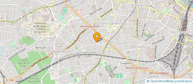 localisation de l'entreprise DF AMEUBLEMENT à TALENCE