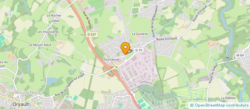 localisation de l'entreprise DF ASSUR  TREILLIERES