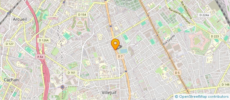 localisation de l'entreprise DF BAT  VILLEJUIF