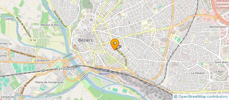 localisation de l'entreprise DF BATIMENT  BEZIERS