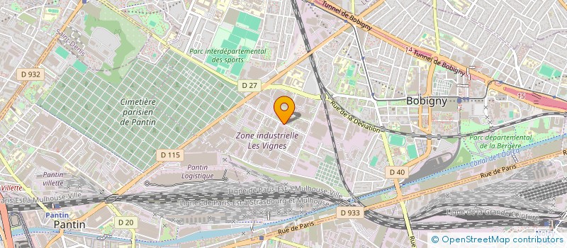 localisation de l'entreprise DF BAZAR à BOBIGNY