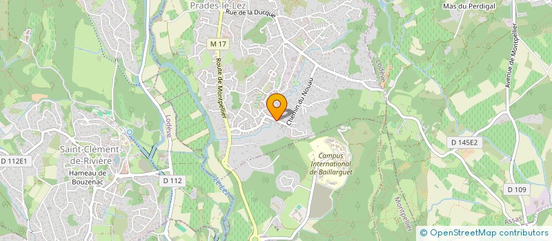 localisation de l'entreprise DF BED à PRADES-LE-LEZ