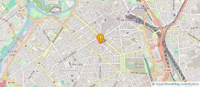 localisation de l'entreprise DF CAPITAL à LILLE