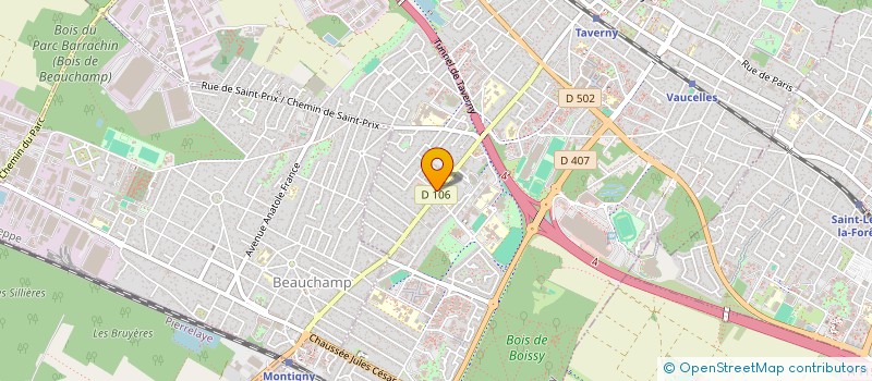 localisation de l'entreprise DF COIFFURE à TAVERNY