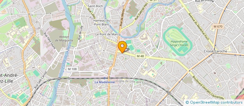 localisation de l'entreprise DF COMPTOIR à MARCQ-EN-BARŒUL
