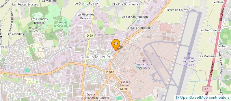 localisation de l'entreprise DF CONSTRUCTIONS à TOURS