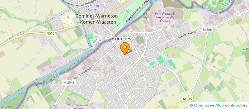 localisation de l'entreprise DF COURTAGE  COMINES