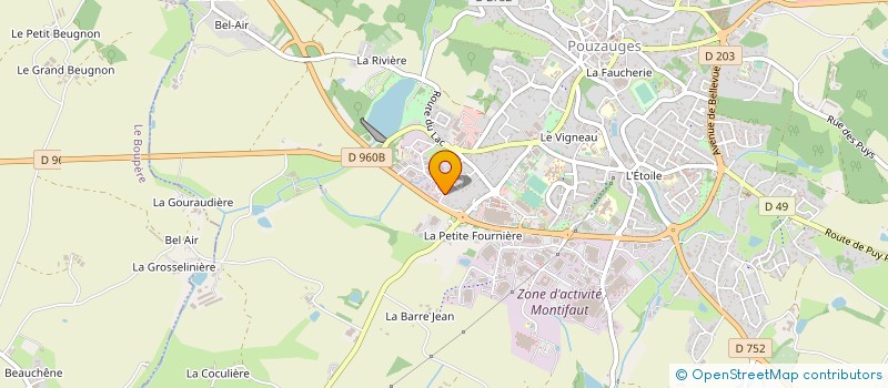 localisation de l'entreprise DF DEVINEAU FLORENT à POUZAUGES