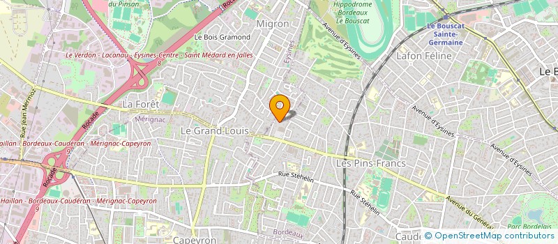 localisation de l'entreprise DF EDITION à BORDEAUX