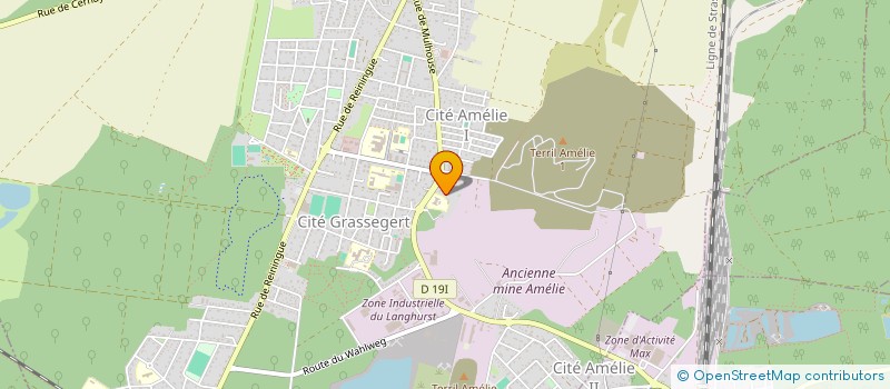 localisation de l'entreprise DF ELEC  WITTELSHEIM