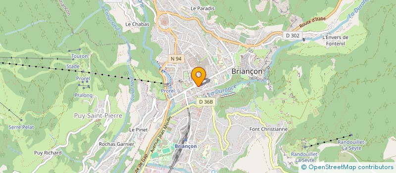 localisation de l'entreprise DF ELECTRICITE à BRIANCON