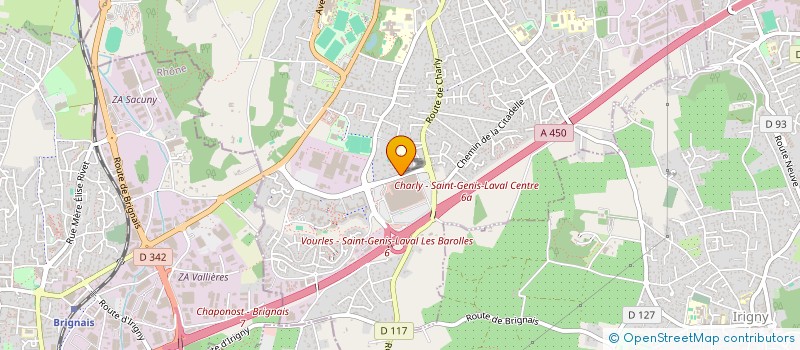 localisation de l'entreprise DF ET COMPAGNIE à SAINT-GENIS-LAVAL