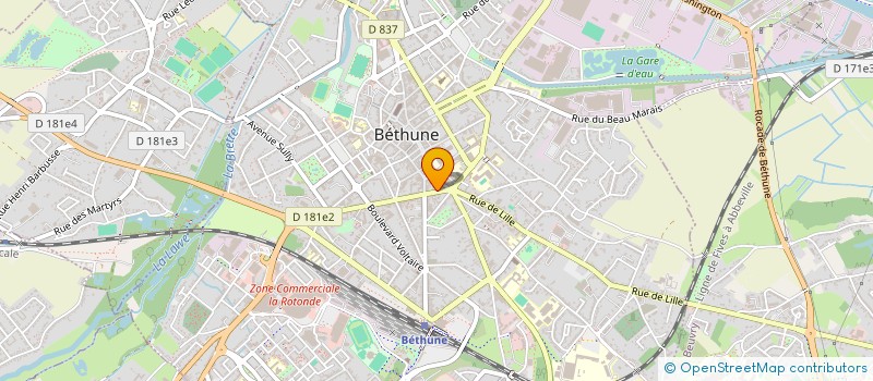 localisation de l'entreprise DF FAMILY  BETHUNE