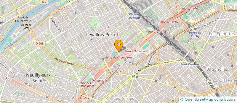localisation de l'entreprise DF HOLDING à LEVALLOIS PERRET