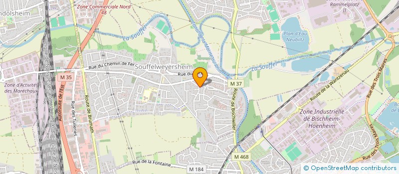 localisation de l'entreprise DF HORIZON  SOUFFELWEYERSHEIM