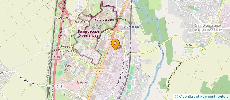 localisation de l'entreprise DF IMMO  CHASSENEUIL-DU-POITOU