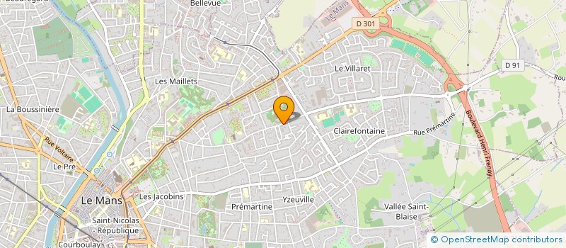 localisation de l'entreprise DF IMMOBILIER  LE MANS