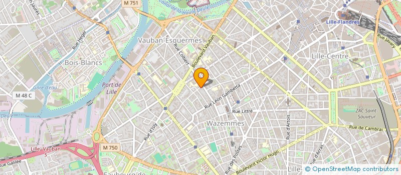 localisation de l'entreprise DF INVEST à LILLE