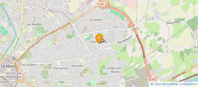 localisation de l'entreprise DF INVEST  LE MANS